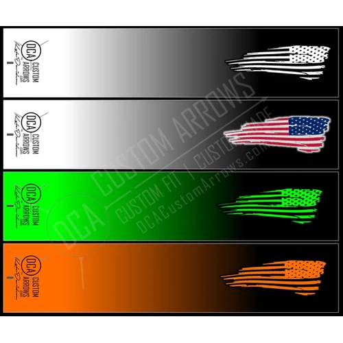 DCA Custom Arrows Wraps [Design: Fighting Flag] [Colour: White]